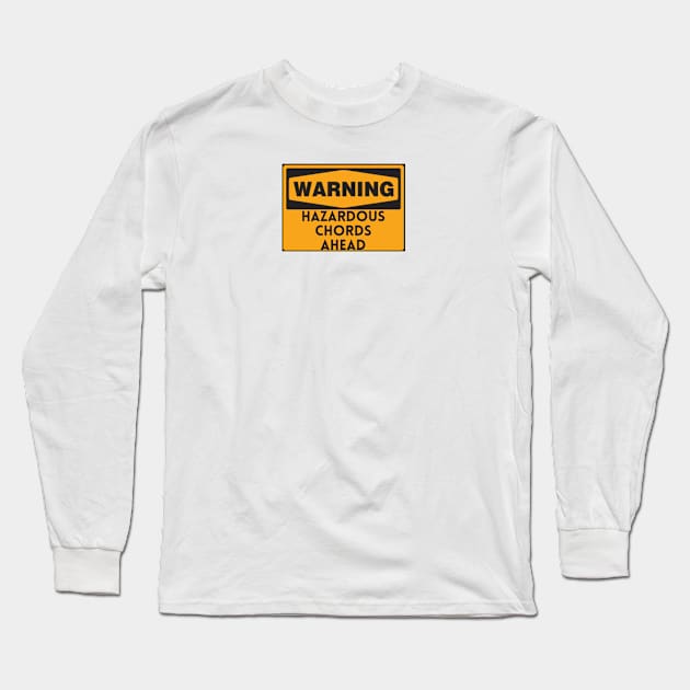 Hazardous Chords Ahead Long Sleeve T-Shirt by Corry Bros Mouthpieces - Jazz Stuff Shop